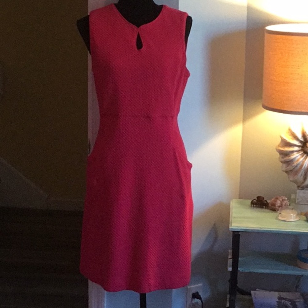 Lands End Hot Pink Dress